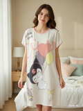 Polerón Camisón de Algodón Kuromi para Mujer