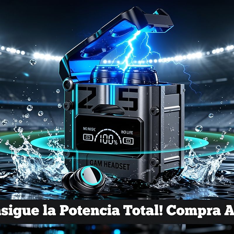 Audífonos Inalámbricos Gamer de Alto Rendimiento con Pantalla Digital