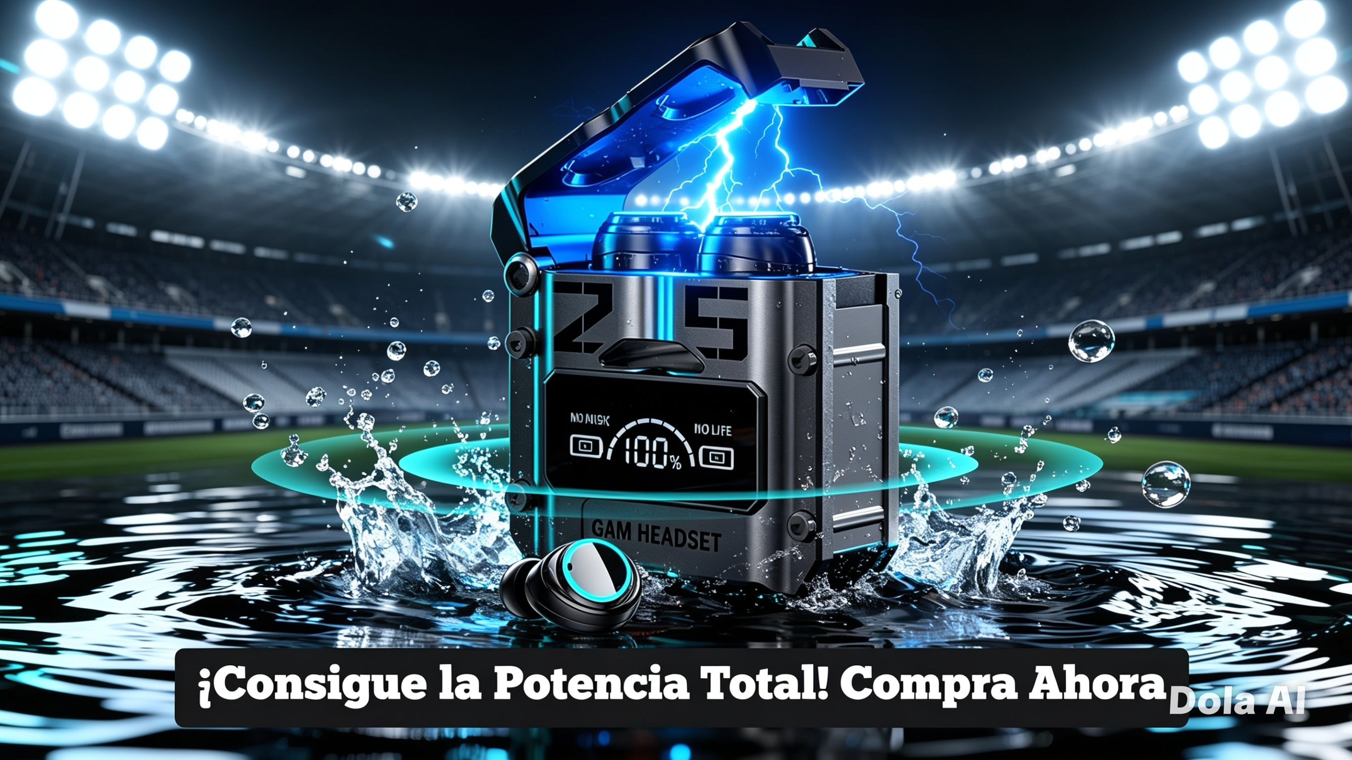 Audífonos Inalámbricos Gamer de Alto Rendimiento con Pantalla Digital