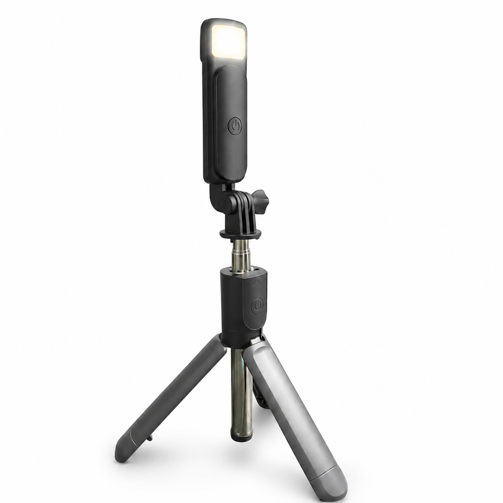 Palo Selfie Trípode 3 en 1 con Luz LED y Control Bluetooth (S03-S)