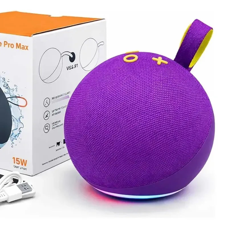 Parlante Alexa 12cm Pro Max Hot + Comando De Voz AS929