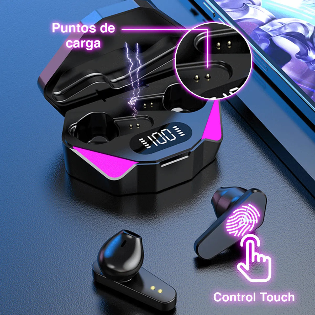 Audífonos Inalámbricos Gamer: Potencia y Estilo en tu Bolsillo