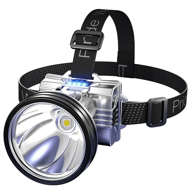 Linterna Frontal LED Minera / Recargable de Alta Potencia