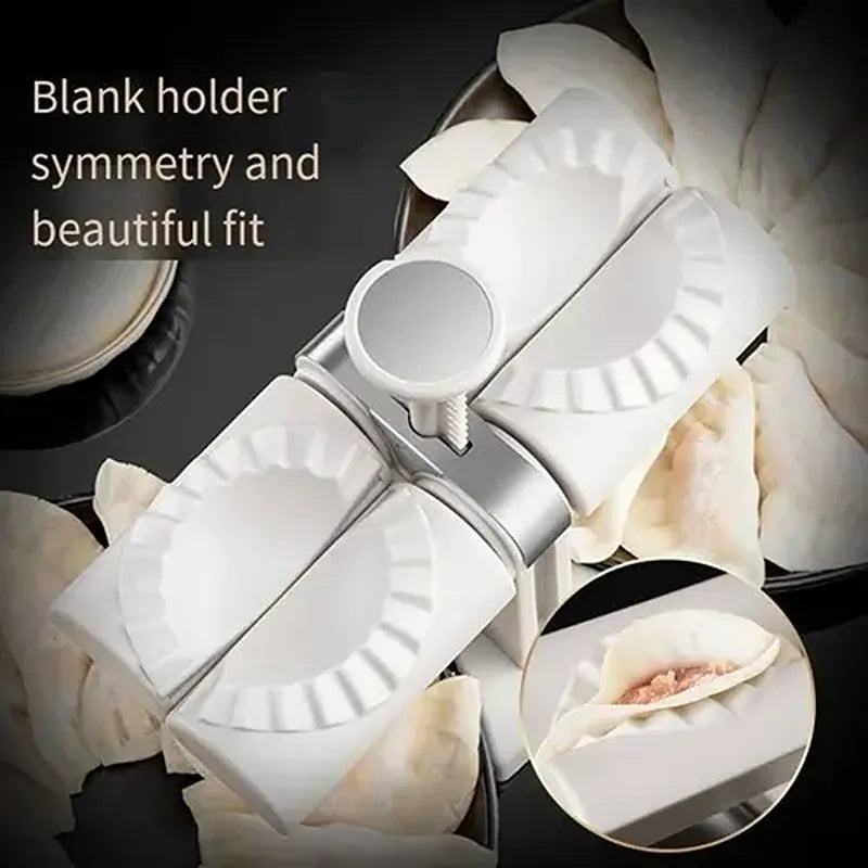 Molde Doble para Empanadas – Prensador Manual con Sellado Ondulado, 8.5 cm