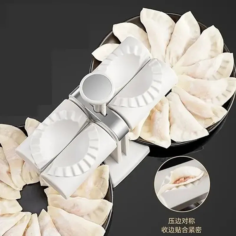 Molde Doble para Empanadas – Prensador Manual con Sellado Ondulado, 8.5 cm