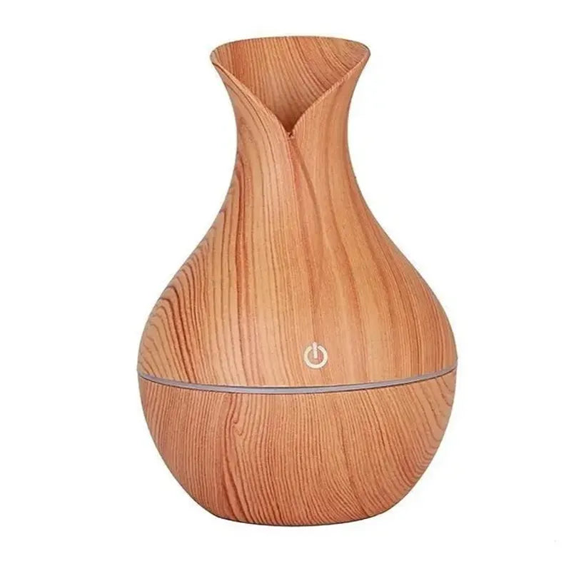 Humidificador y Difusor Ultrasónico con Acabado en Madera (500 ml)