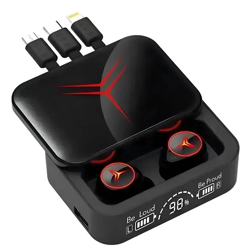 AUDIFONOS INALAMBRICOS BLUETOOTH CON POWERBANK M88 PLUS