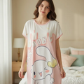 Camisón Cinnamoroll de Algodón para Mujer – Pijama Kawaii Suave
