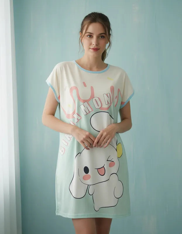 Camisón de Algodón Cinnamoroll para Mujer