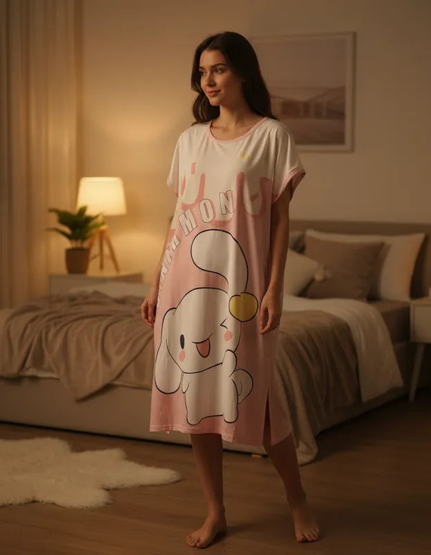 Camisón de Algodón Cinnamoroll para Mujer