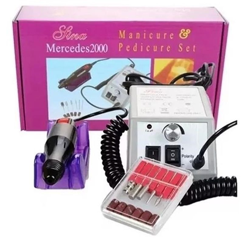 Torno / Drill Eléctrico Profesional para Uñas Mercedes 2000 (Sina)