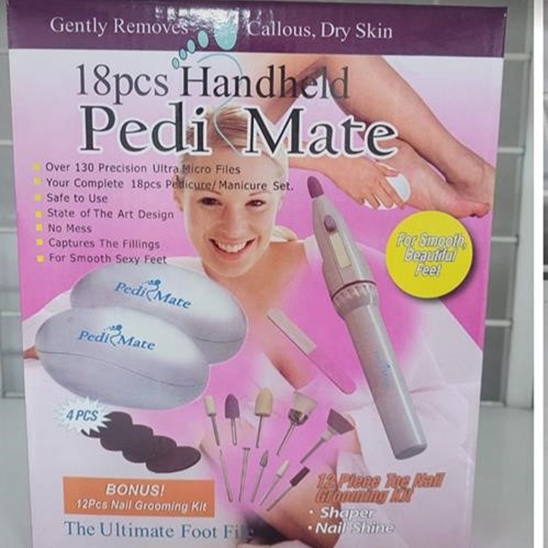 Kit Completo de Pedicura y Manicura Pedi Mate (18 Piezas)