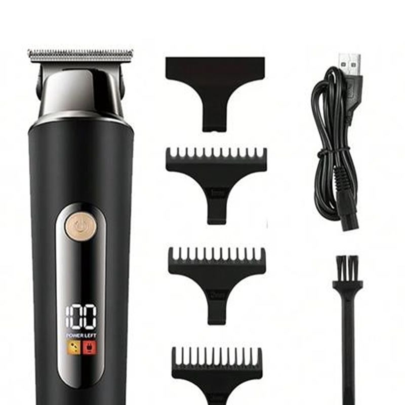 Máquina Cortapelo y Trimmer Profesional con Pantalla LED