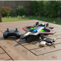 Drone / Avión de Juguete RC con Diseño de Caza y Luces LED