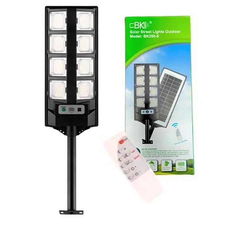 Farola Solar LED Exterior CBK Modelo BK260-8 con Control Remoto